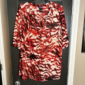 LYS Sheer All Over Print Blouse